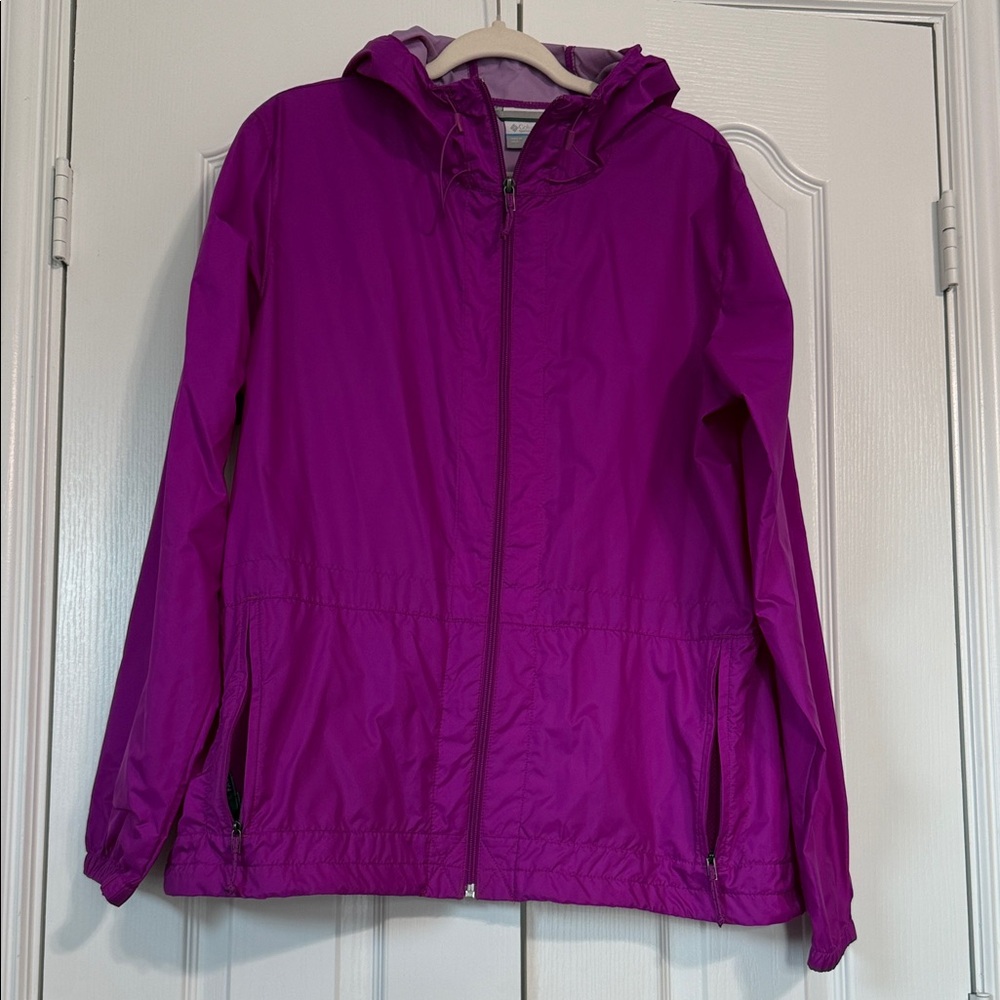 Columbia Women's Magenta Packable Rain Jacket